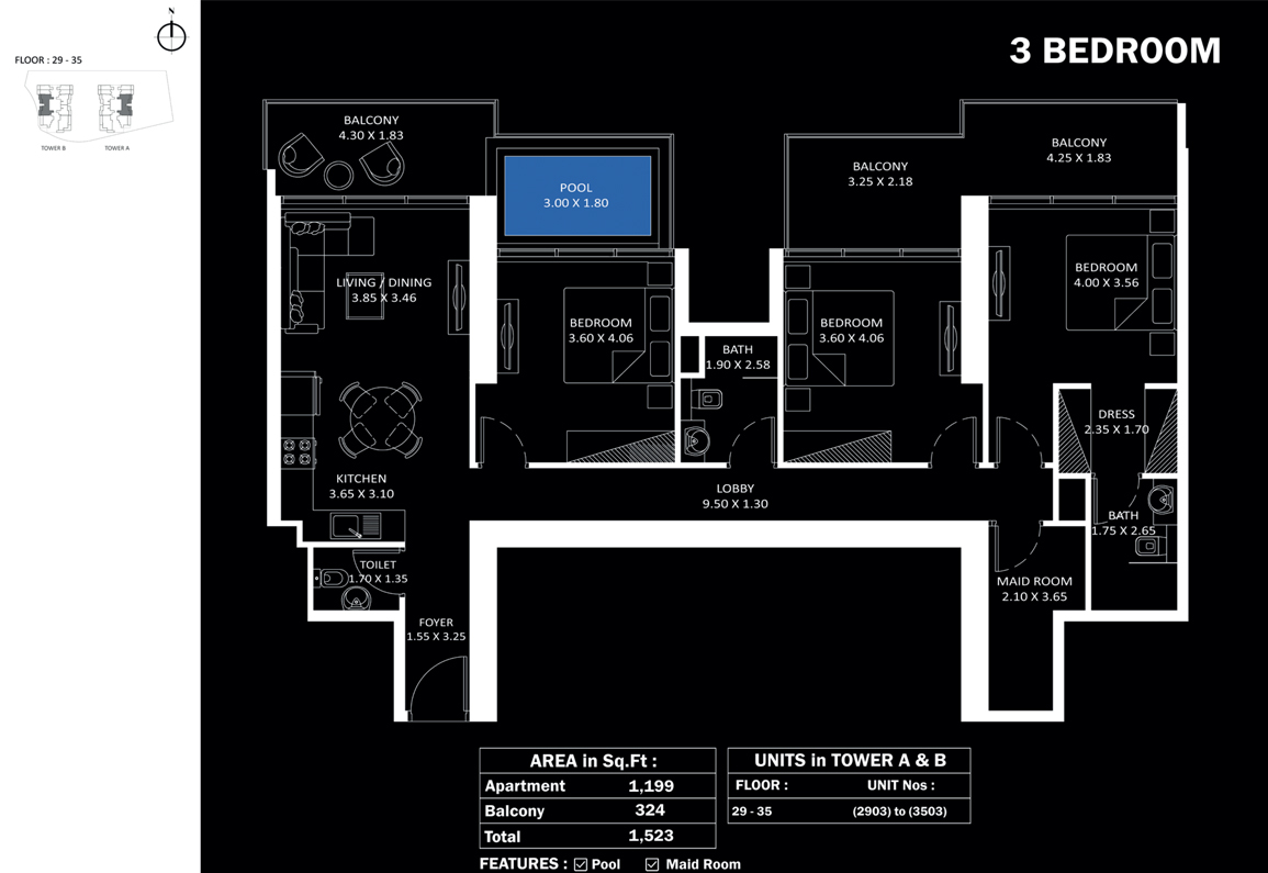 3 Bedroom